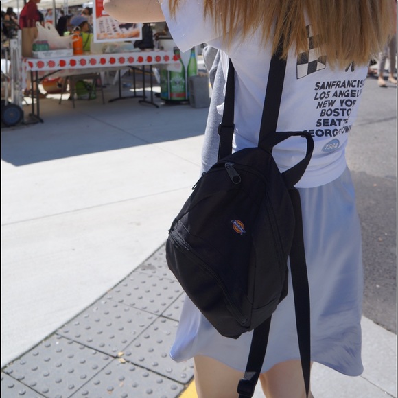 dickies crushed velvet mini backpack